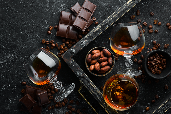 Fruits tropicaux et spiritueux